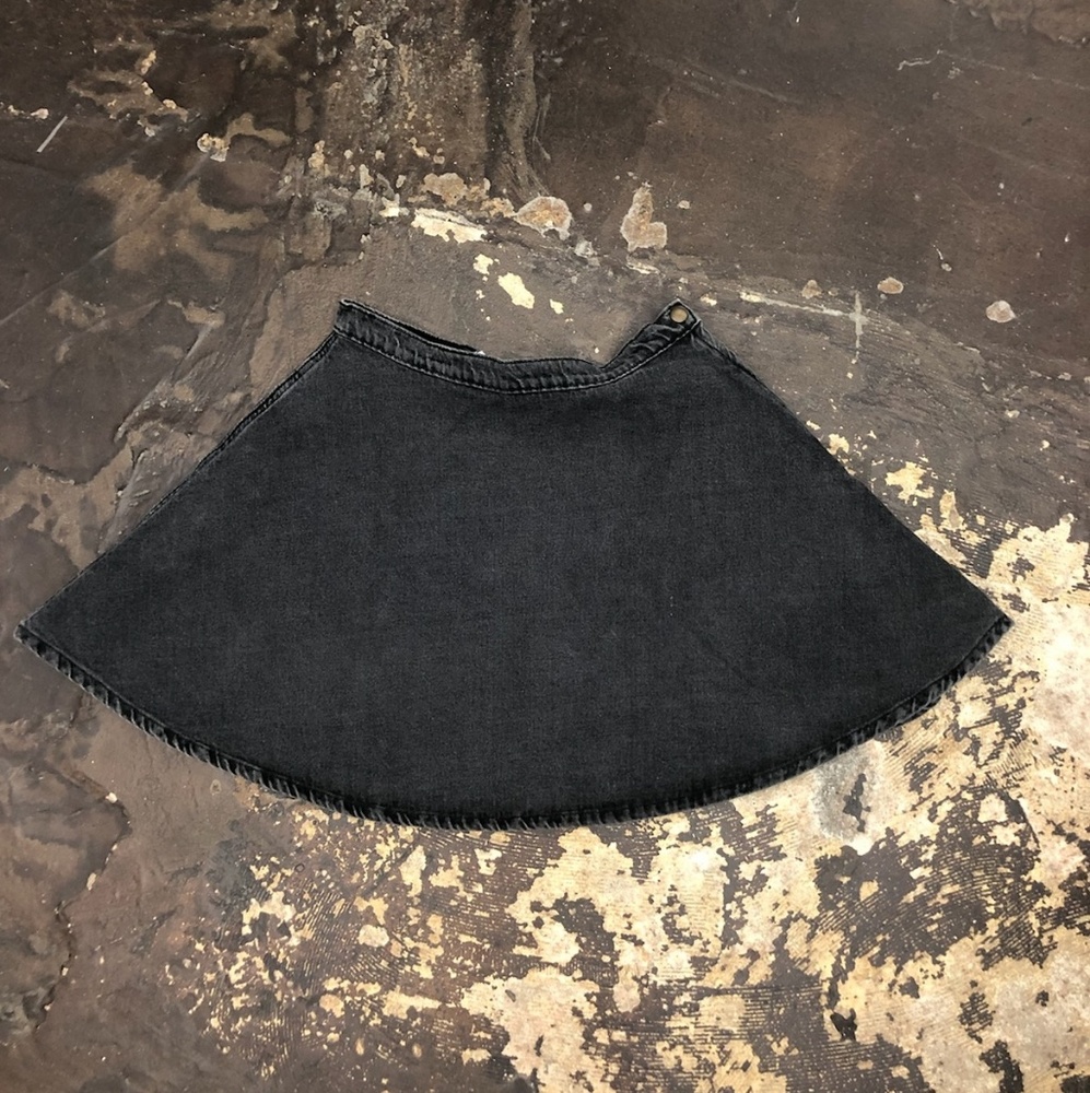 Dark Denim American Apparel Circle Skirt